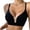 Black, variant on QASIEATN Wireless Jelly Bras for Women Deep V Full Coverage No Underwire Bras Women's Underwear