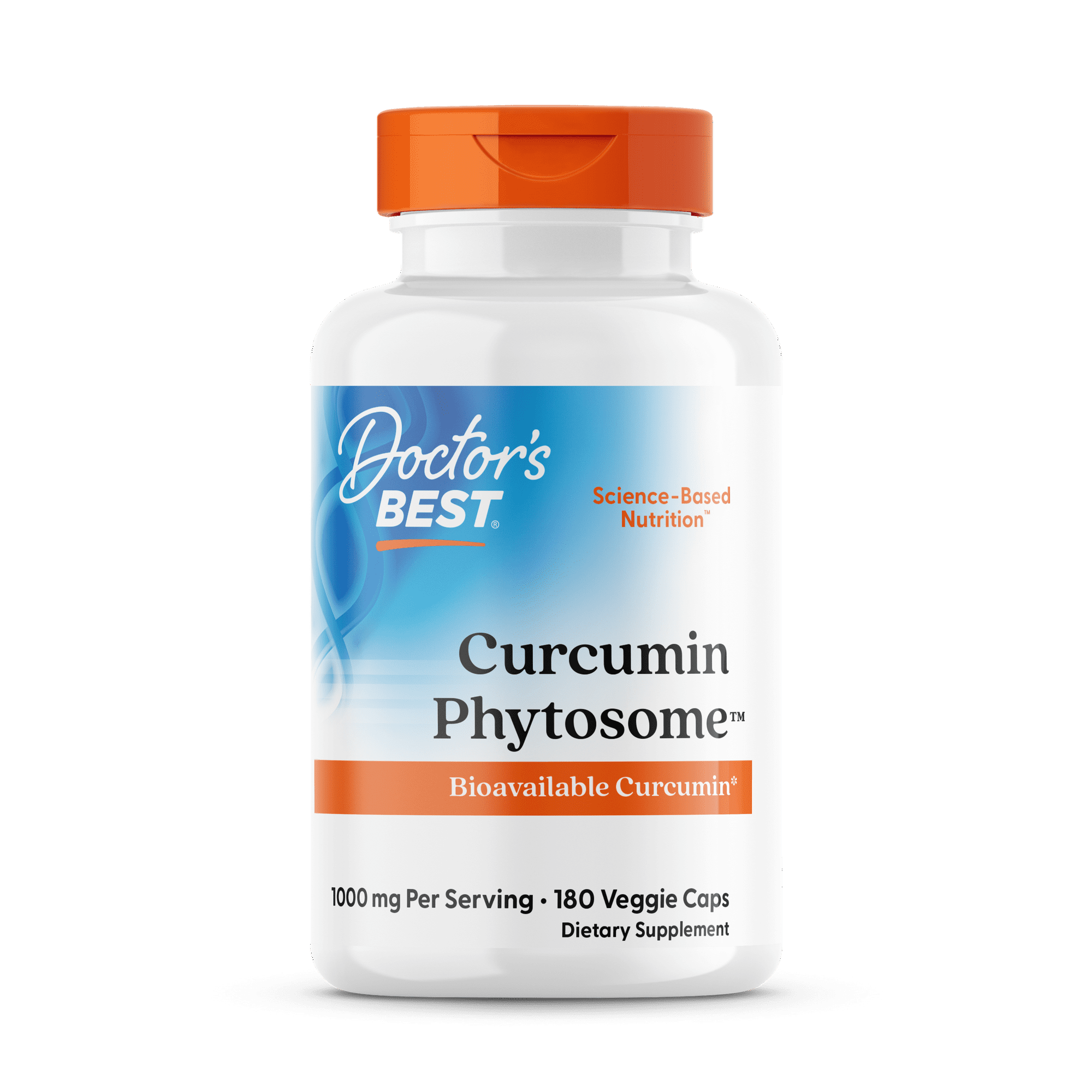 Doctor's Best Curcumin Phytosome with Meriva, Non-GMO, Vegan, Gluten Free, Soy Free, Joint Support, 500 mg 180 Veggie Caps