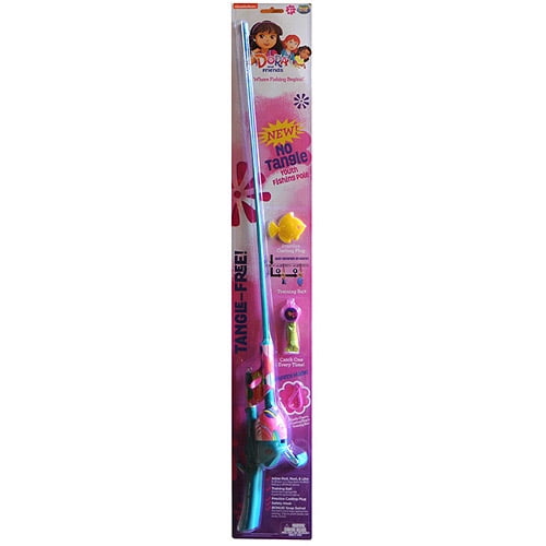 Nickelodeon Dora Tangle-Free Telescope Kids Fishing Pole NEW! 