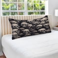 thumbnail image 5 of GZHJMY Gray Skull Body Pillow Cover with Zipper,Soft and Cozy Fuzzy Fleece Body Pillow Case Cover 21 x 54 in,Plush Long Body Pillow Pillowcase for Fall and Winter Home Decor, 5 of 7