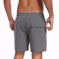 thumbnail image 2 of Mens Swim Trunks with Compression Liner 2 in 1 Quick Dry Bathing Suit Beach Shorts with Zipper Pockets, 2 of 7