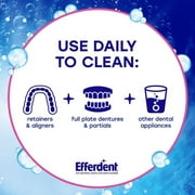 Efferdent Anti-Bacterial Denture Cleanser Tablets 102 Count (Pack - 1)