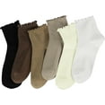 thumbnail image 4 of YooGuoGuo Ankle Ruffle Socks Women - Cute Crew Frilly Sock - Low Cut Cotton Socks, 4 of 6