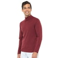 thumbnail image 2 of Stretch Is Comfort Men's Ribbed Long Sleeve Mock Neck Turtleneck | Adult Small- 3x, 2 of 6