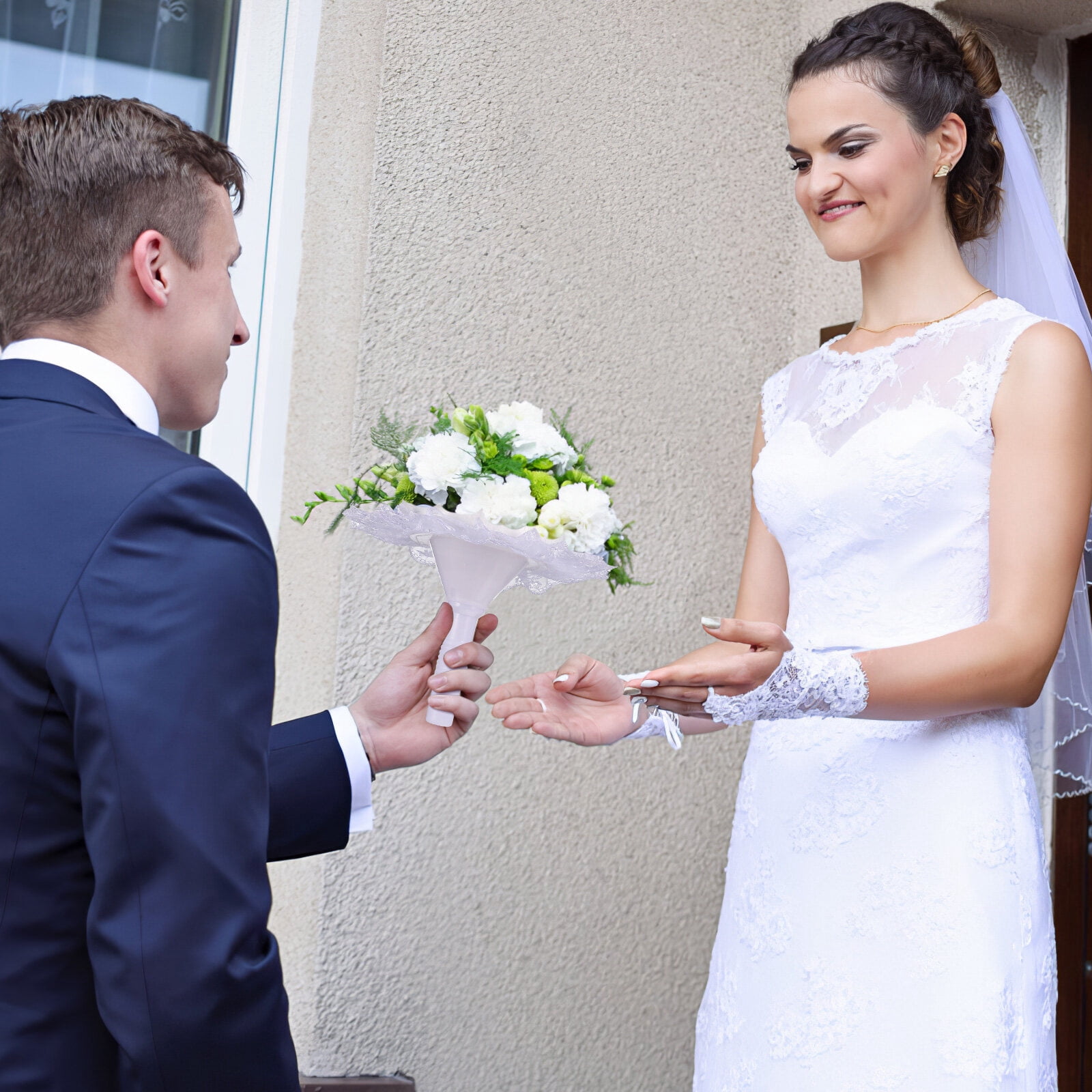 icolorfuled Wedding Bouquet Holder for Artificial Flowers - Large Size