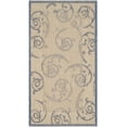 thumbnail image 2 of Safavieh Courtyard Daniel Oriental Indoor/Outdoor Area Rug, Natural/Blue, 2' x 3'7", 2 of 9