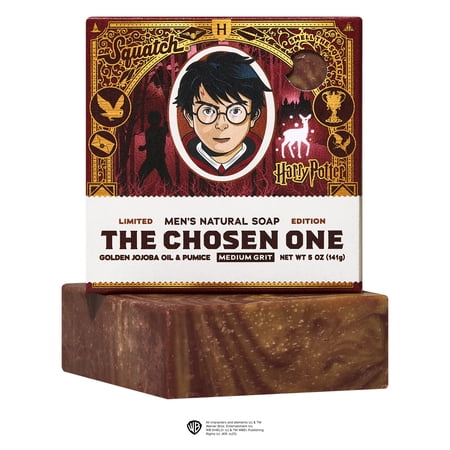 Dr. Squatch Harry Potter Mens Bar Soap, Natural Body Soap for Men, Limited Edition Harry Potter Bar Soap, The Chosen One, 5 Oz