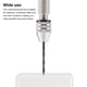 thumbnail image 4 of Twist Drill Bits Woodworking DIY DIY Bit de perforación con accesorios de mango Aleación Carpintería Reemplazo Herramientas de mano rotativa de madera con bits de 0.5-2.0mm Kearding  TO007916-02, 4 of 7
