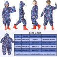 thumbnail image 5 of Traje de Charco para niños, Traje Impermeable para niño, Chubasquero Todo en uno, Chubasquero con Capucha para niños, Chubasquero Ligero, portátil y Transpirable, Traje de Barro de fácil Secado M(M), 5 of 5
