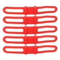 thumbnail image 2 of 5pcs Bike Silicone Band Cycling Flashlight Handlebar Mount Holder Multipurpose Bicycle Straps for RidingRed, 2 of 8