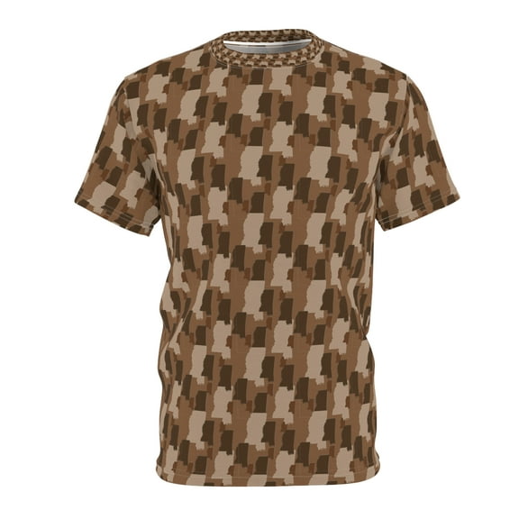 Brown Mississippi State Camouflage - Men's Polyester Tee