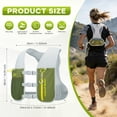 thumbnail image 4 of Maelstrom Running Vest for Men & Women, Adjustable Lightweight Hydration Pack with 500ml Soft Flask for Trail, Hiking, Cycling, Marathon Green, 4 of 8