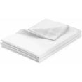 thumbnail image 2 of Cruiz Linen 500-Thread Count Flat Sheet/Top Sheet – Ultra-Soft Egyptian Cotton, Single Piece, Solid White Queen Size (90" x 102"), 2 of 5