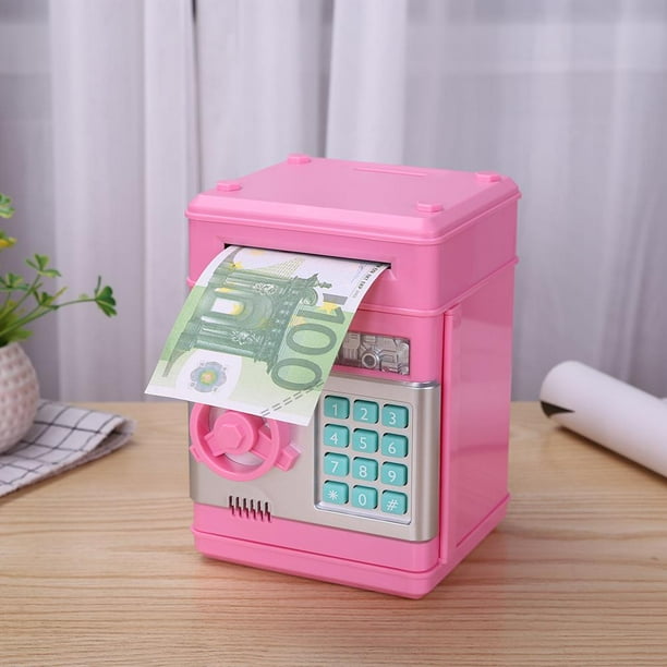 Hucha electrónica automática ATM contraseña caja de ahorro caja de dinero (rosa) Ndcxsfigh Nuevos Originales