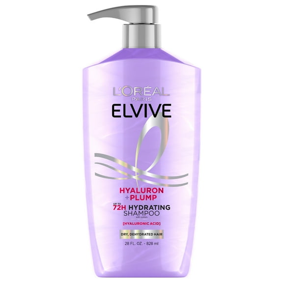 L'Oreal Paris Elvive Hyaluron Plump Squeeze Hydrating Shampoo, Moisturizing, 26.5 fl oz