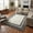 Coffee, variant on 2x6 Modern Bordered Area Rug Machine Washable Runner Rug with Non-Slip Backing Stain Resistant Indoor Carpet Low Pile Floor Cover Soft Folding Runner Rug for Kitchen Hallway Laundry, Blue
