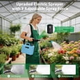 thumbnail image 2 of 2 Gallon Battery Powered Sprayer, Rechargeable Electric Sprayer with 3 Speeds, 4 Nozzles, Battery Indicator, Retractable Wand, Adjustable Padded Shoulder Straps and Storage Bag for Lawn and Garden, 2 of 9