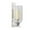 Silver Single Candle Solid Geometric Rectangle 6" x 8" x 16", variant on DecMode Silver Aluminum Metal Geometric Wall Sconce