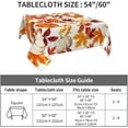thumbnail image 5 of Fall Tablecloth 54x54 Inch Square Rustic Thanksgiving Pumpkin Maple Leaves Tablecloths Fabric Farmhouse Autumn Table Cloth Decorative for Picnic Party Holiday Home Indoor Outdoor, 5 of 5