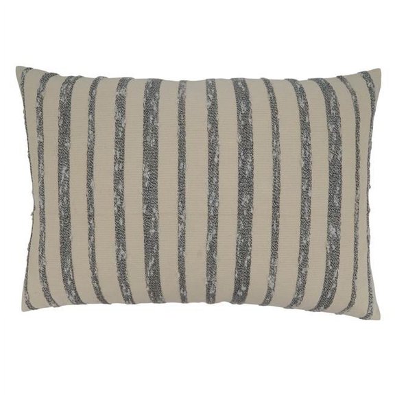 Saro Lifestyle Thin Striped Down Filled Throw Pillow