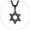 03.Black, variant on Star of David Necklace for Men Women Stainless Steel/Gold Plated/Black with Cross/Dog Tag Pendant Classic Jewish Isael Necklaces Jewelry Gift
