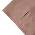 thumbnail image 4 of DPTALR Men's Casual Vacation Solid Color Button-down Collar Stylish Three-quarter Sleeve Shirt,Pink, L, 4 of 9