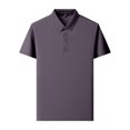thumbnail image 3 of CCRFTGI Polo Shirts for Men Beer Belly Wearbreeze Capri Short Sleeve Collared Textured Quick Dry Golf Shirt Purple 3XL, 3 of 5