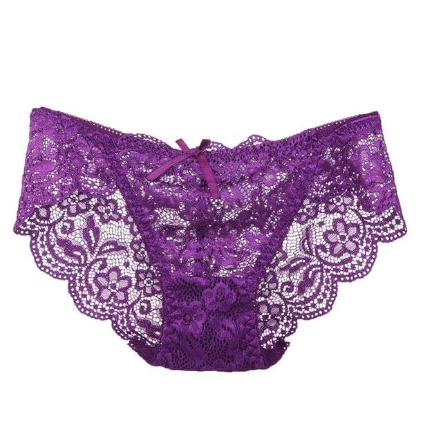 RPVATI Womens High Waisted G-String Floral Thongs for Women See Through ...