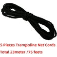 5 Pieces Trampoline Net Connection Rope for Enclosure Nets, 15 Feet