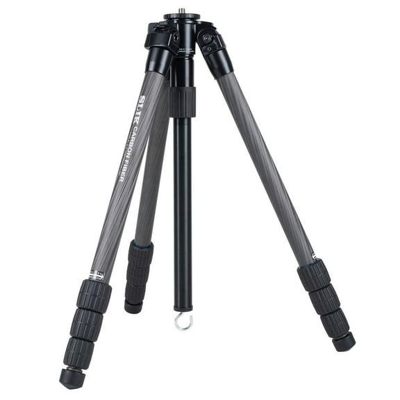 Slik PRO CF-734 4-Section Carbon Fiber Tripod,64.9" Max Height, Black