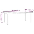 thumbnail image 4 of vidaXL 7 Piece Garden Dining Set Grey and Black Poly Rattan and Steel, 4 of 5