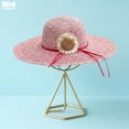 thumbnail image 2 of Sombrero de Playa de Ala Ancha para Mujer Margarita 42 cm rosa Unitalla, 2 of 6