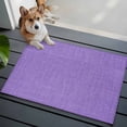 thumbnail image 4 of Lavender Burlap Texture Large Area Rugs for Bedroom Living Room, Soft Non Slip Carpet Bedside Rug, Farmhouse Vintage Lavender Rectangular Floor Cover Kitchen Accent Rug 2'x3' for Dining Room/Office, 4 of 9