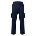 thumbnail image 5 of TrendOFT Baggy Cargo Sweatpants for Men Workout Joggers Stretch Sweatpants Hiking Drawstring Casual Sweat Tactical Pants with Multi Pockets Navy S, 5 of 9