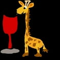 thumbnail image 3 of CafePress - Giraffe Drinking Wine - Women's Dark Pajamas, 3 of 4
