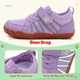 thumbnail image 5 of Barerun Kids Shoes Girls Boys Breathable Sneakers Flats,Wide,Anti-Slip,Anti-collision Toe Cap,Purple,13 Little Kid, 5 of 9