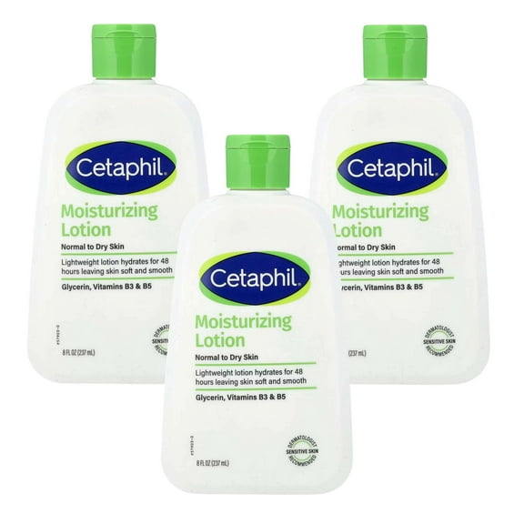Cetaphil Moisturizing Lotion 8oz Dry To Normal Skin (Pack of 3)