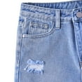 thumbnail image 5 of FINALGANG Boy Simple Shorts Distressed Cotton Button Down Ripped Jeans Stretchy Denim Shorts With Pockets Durable Skin Friendly Fabric For Kid, 5 of 8