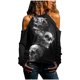 thumbnail image 1 of Blusa de manga larga con cuello redondo y estampado de Halloween para mujer a la moda de verano Fridja ghj987+310, 1 of 8