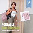 thumbnail image 3 of Manta de viaje BOACAY plegable para avión o coche con funda y clip, 3 of 8