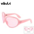 thumbnail image 1 of Gafas de sol de mariposa ovaladas para hombre y mujer, lentes de sol redondas de gran tamaño, estilo Vintage, Y2K, 2000s, para exteriores Fivean unisex, 1 of 2