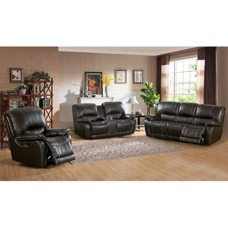 Canora Grey Walborn Reclining 3 Piece Leather Living Room