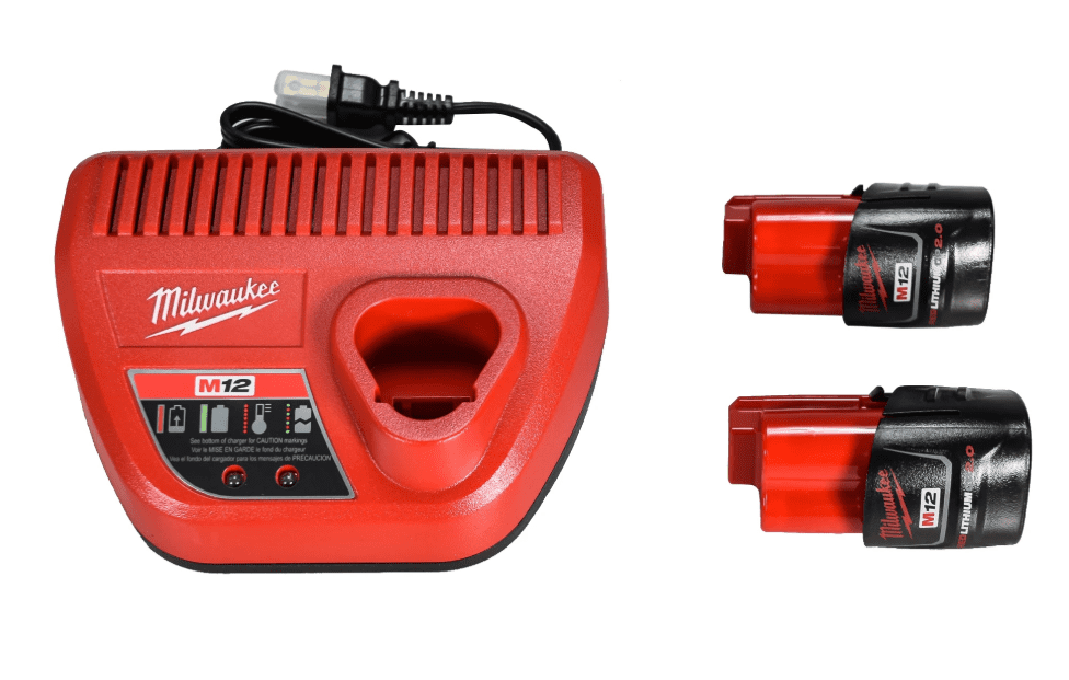 Milwaukee M12 FUEL 1/4" Hex Impact Driver Kit, 1500 in-lbs Torque, Integrated Tri-LED, with (2) 2.0Ah 12V Batteries, Model 3453-22