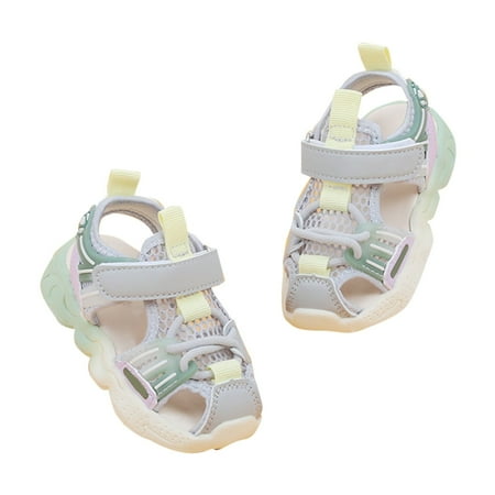 Baby Shoes Girl Formal Toe Sandals Summer Soft Sole Shoes Beach Shoes Toddler Sneakers Size 3.5 Years-4 Years