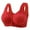 #D Red, variant on VISALY Push Up Bras for Women, Women's Front Buttoned Vest Style Push-Up Bra Wireless Ring Thin Style Bras for Women Front, Cotton Bralette Bra Plus Size Women Full Support Shapedly Bra, #D Pink,G