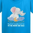 thumbnail image 4 of Inktastic My Great Grandma Loves Me to the Moon and Back Elephant Youth T-Shirt, 4 of 5