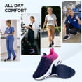 thumbnail image 2 of Women's Walking Shoes Lightweight Tennis Athletic Gym Sneakers, 2 of 6
