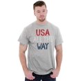 thumbnail image 5 of USA All the Way American Pride Unisex Fleece Graphic Zip Up Hoodie Brisco Brands 5X, 5 of 6