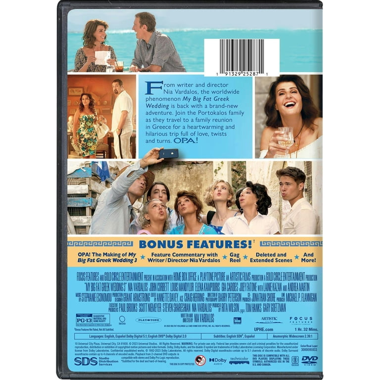 洋画・外国映画 REGISTROS FATAIS 3 DVD Universal Studios New Romantic Movie: My Big Fat Greek Wedding 3