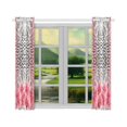 thumbnail image 3 of BSDHOME Floral and Geometric Window Curtain Kitchen Curtain 26x39 inches (Two Pieces), 3 of 3